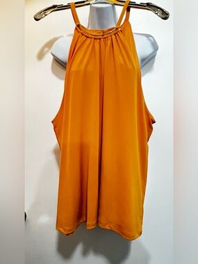 Mango Halter Top , gold hardware.NWT
